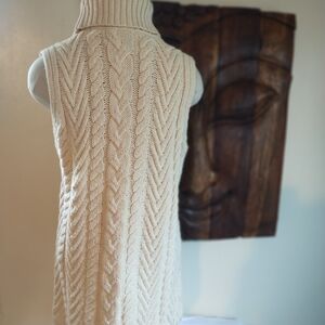 Polo Ralph Lauren Vintage Cream Cable Knit Turtleneck Sweater